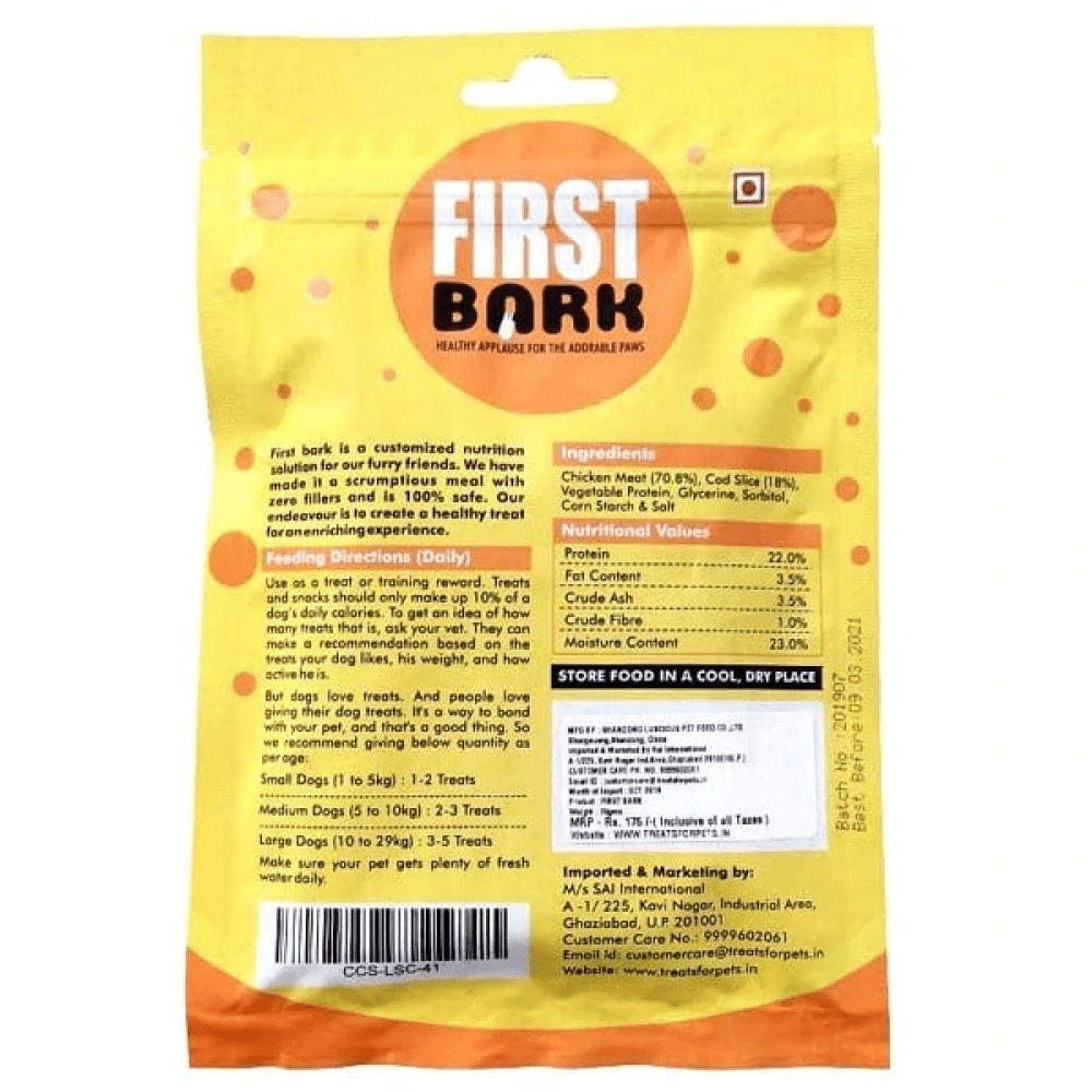 First Bark Chicken Cod Sandwich Dog Treats - Image 3