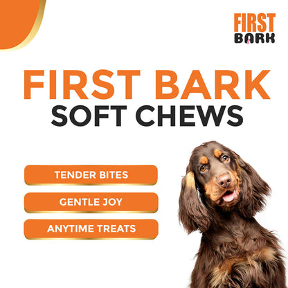 First Bark Chicken Slice with Cheese Jerky Dog Treat — back view