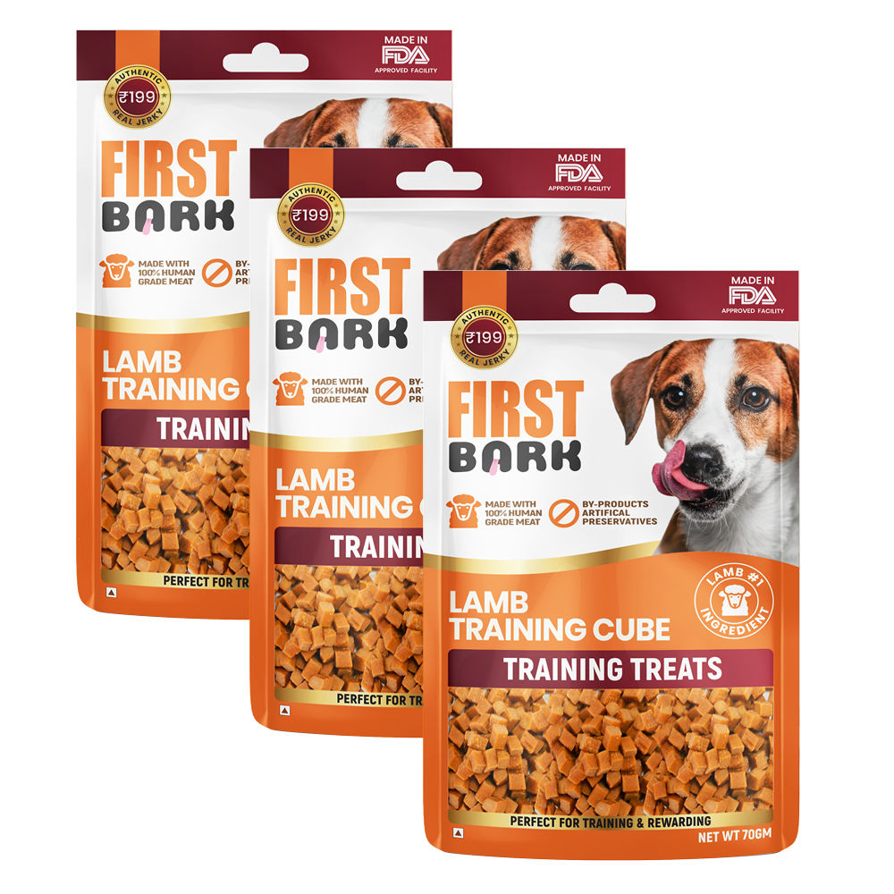 First Bark Lamb Training Cubes Jerky Dog Treat