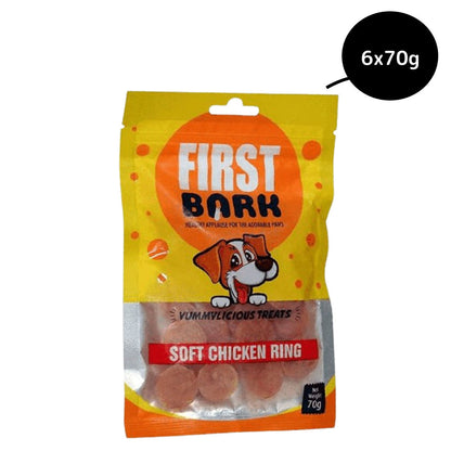 First Bark Soft Chicken Ring Dog Treats — detail shot