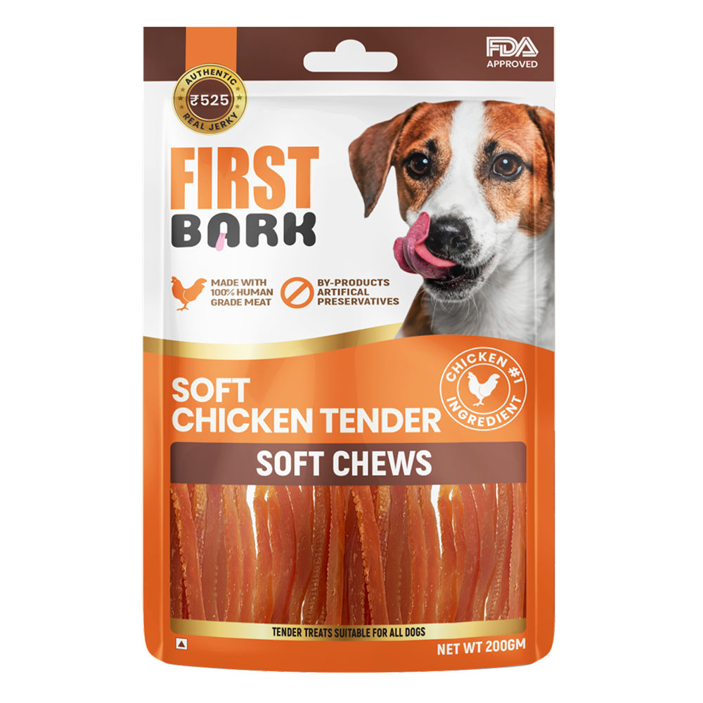first-bark-soft-chicken-tenders-dog-treats 200g
