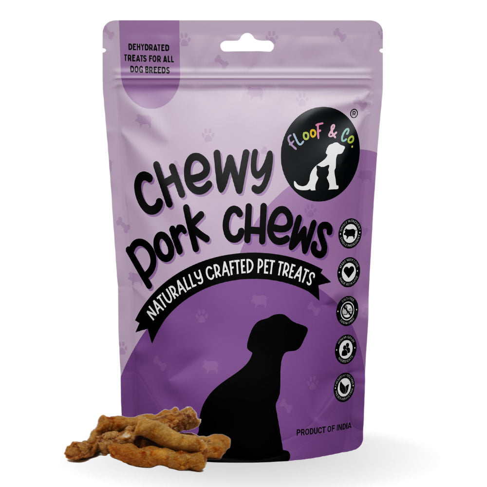 Floof Co Chewy Pork Chew Jerky Dog Treats 2