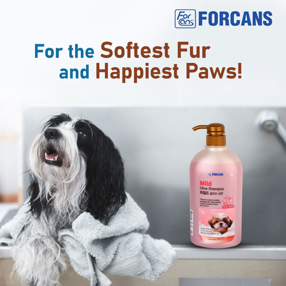 Forbis/Forcans Mild Olive Shampoo for Puppies & Kittens — back view