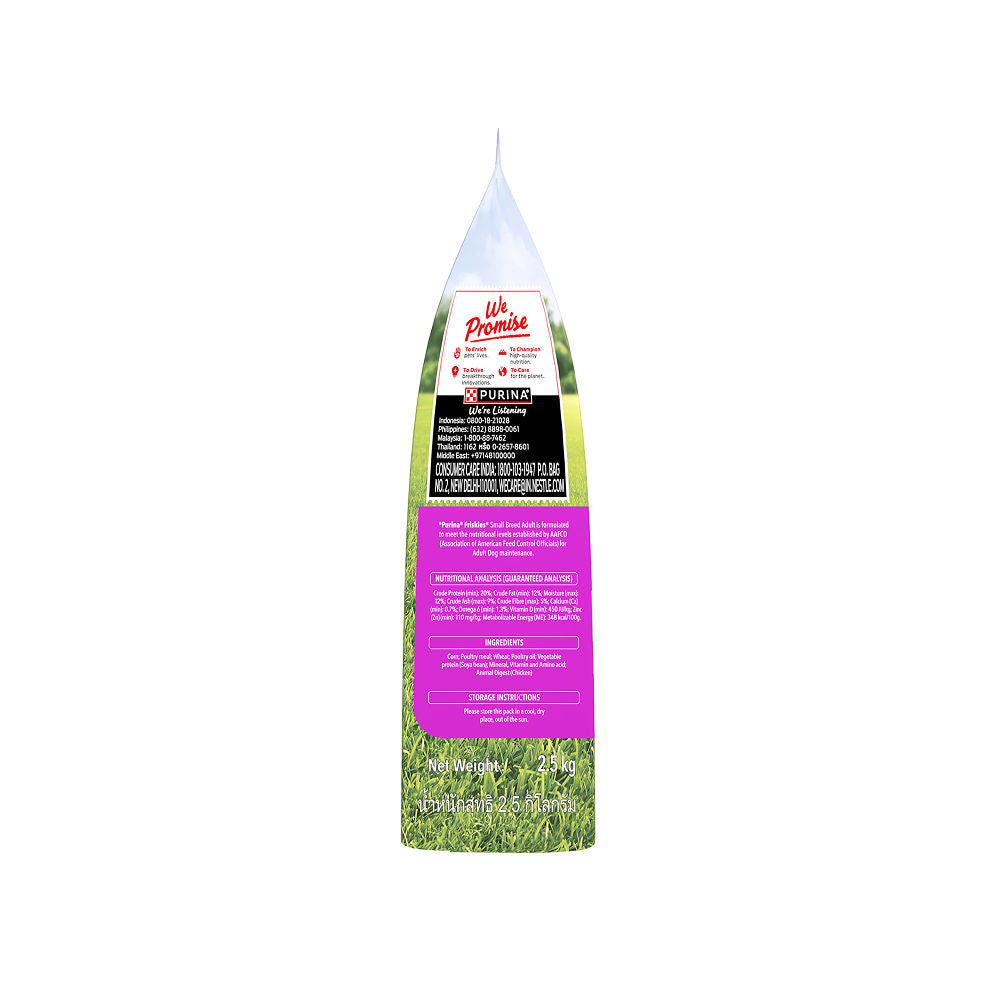 Purina Friskies Chicken Small Breed Adult Dog Food — in use