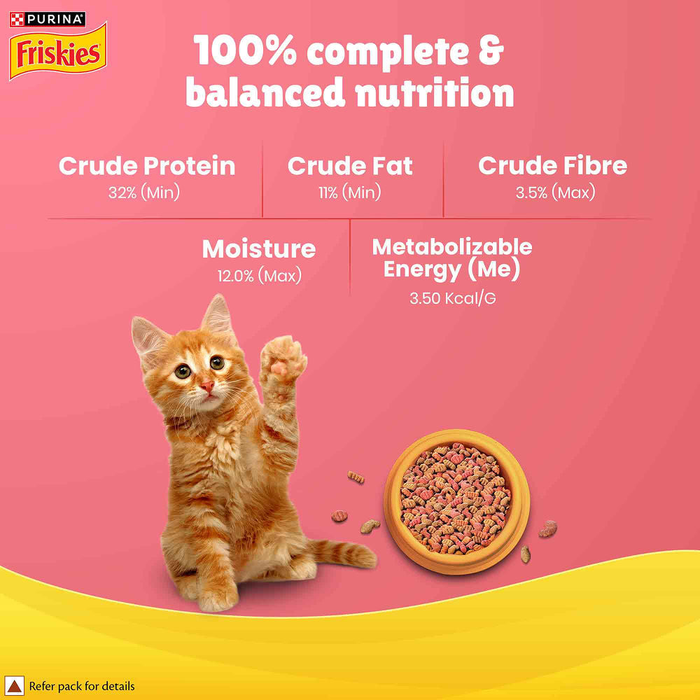 Purina Friskies Kitten Cat Dry Food — side view