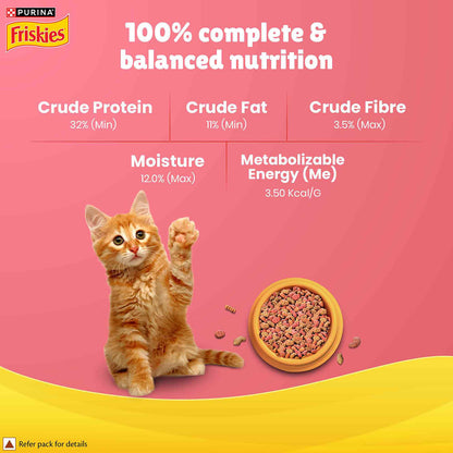 Purina Friskies Kitten Cat Dry Food — side view