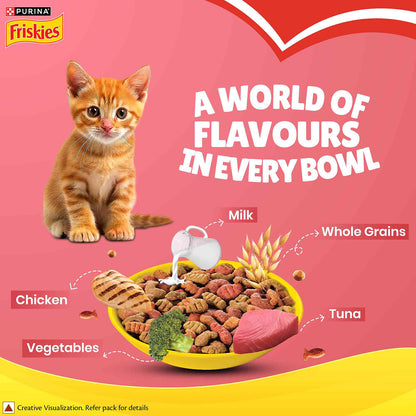 Purina Friskies Kitten Cat Dry Food — back view