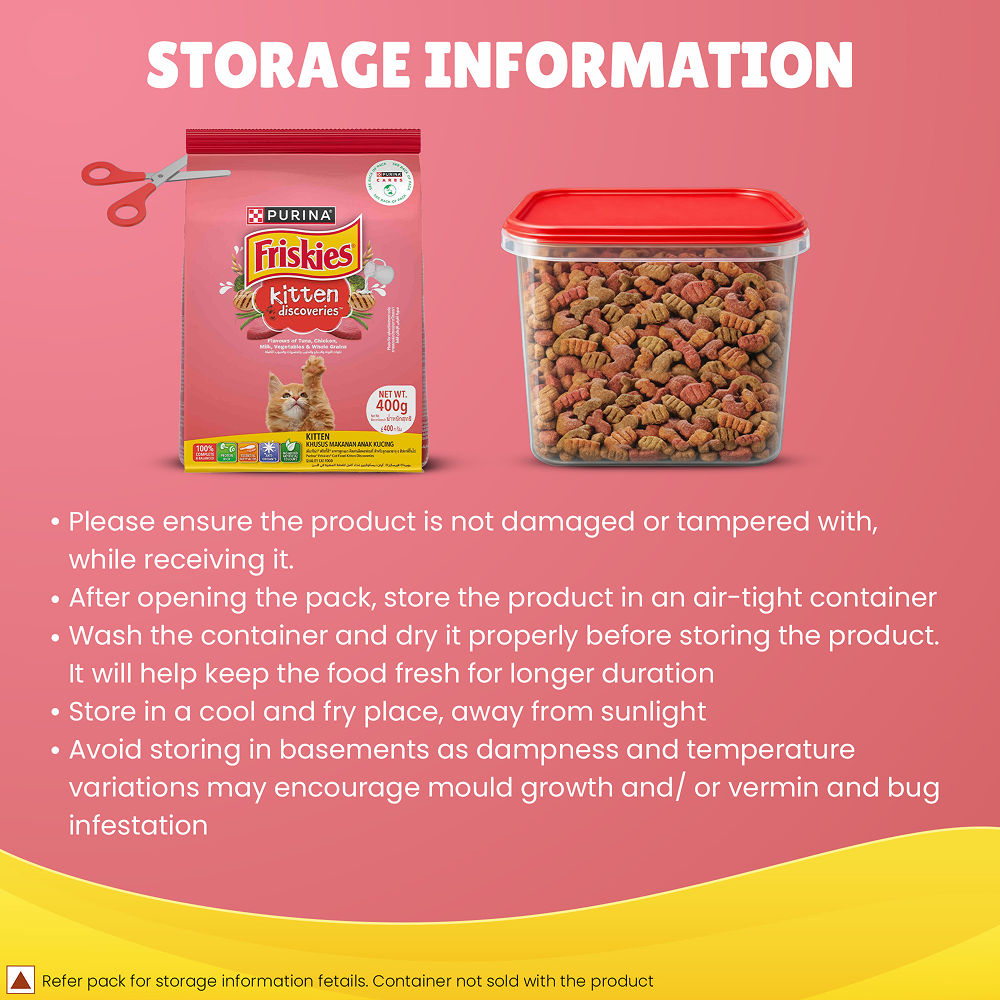 Purina Friskies Kitten Cat Dry Food — detail shot