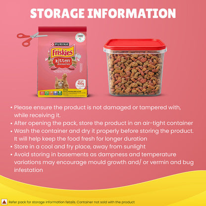Purina Friskies Kitten Cat Dry Food — detail shot