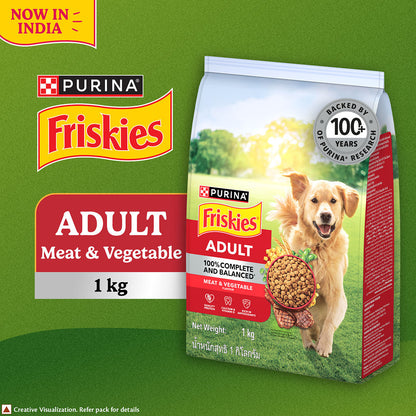Purina Friskies Meat Adult Dog Dry Food — side view