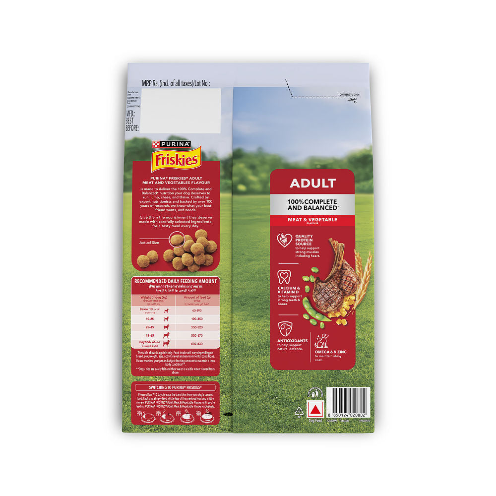 Purina Friskies Meat Adult Dog Dry Food — in use