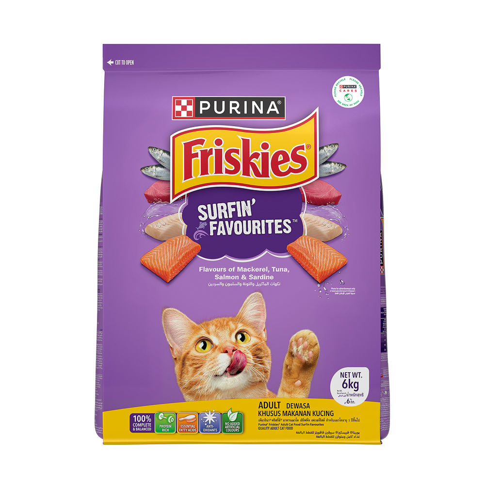 Purnia Friskies Surfin Favourites Adult Cat Dry Food — image 6