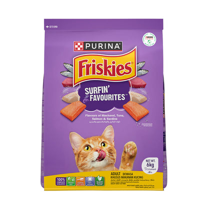 Purnia Friskies Surfin Favourites Adult Cat Dry Food — image 6