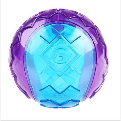 GiGwi Ball Squeaker Toy for Dogs (Blue/Purple) | For Medium Chewers — image 6
