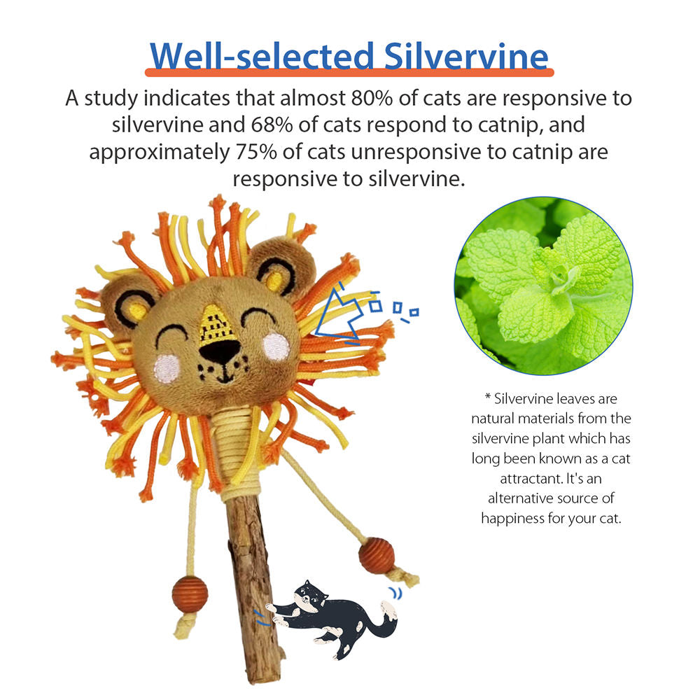 GiGwi Catch and Scratch Eco Line Lion Toy for Cats — detail shot