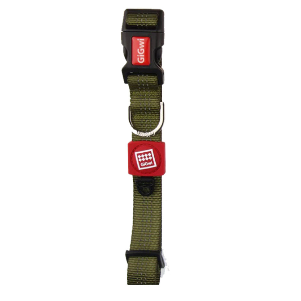 Gigwi Classic Line Collar For Dogs Olive Green
