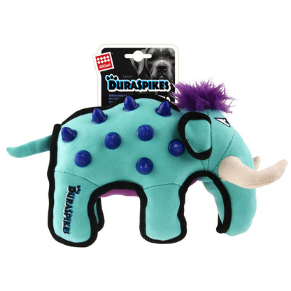 Gigwi Duraspikes Extra Durable Elephant Toy For Dogs Light Blue