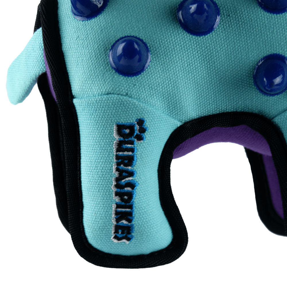 GiGwi Duraspikes Extra Durable Elephant Toy for Dogs (Light Blue) | For Medium Chewers — in use