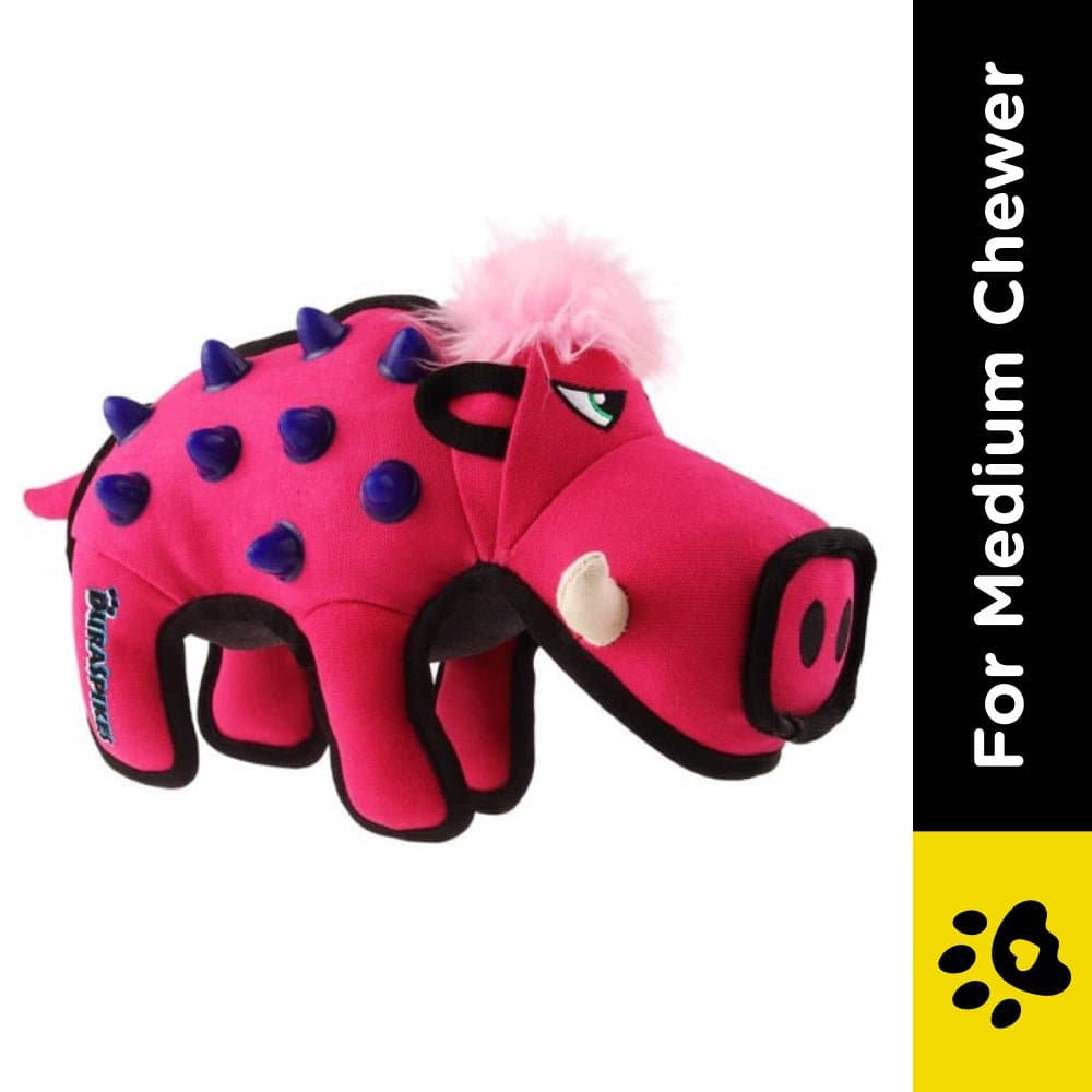 GiGwi Duraspikes Extra Durable Wild Boar Toy for Dogs — side view