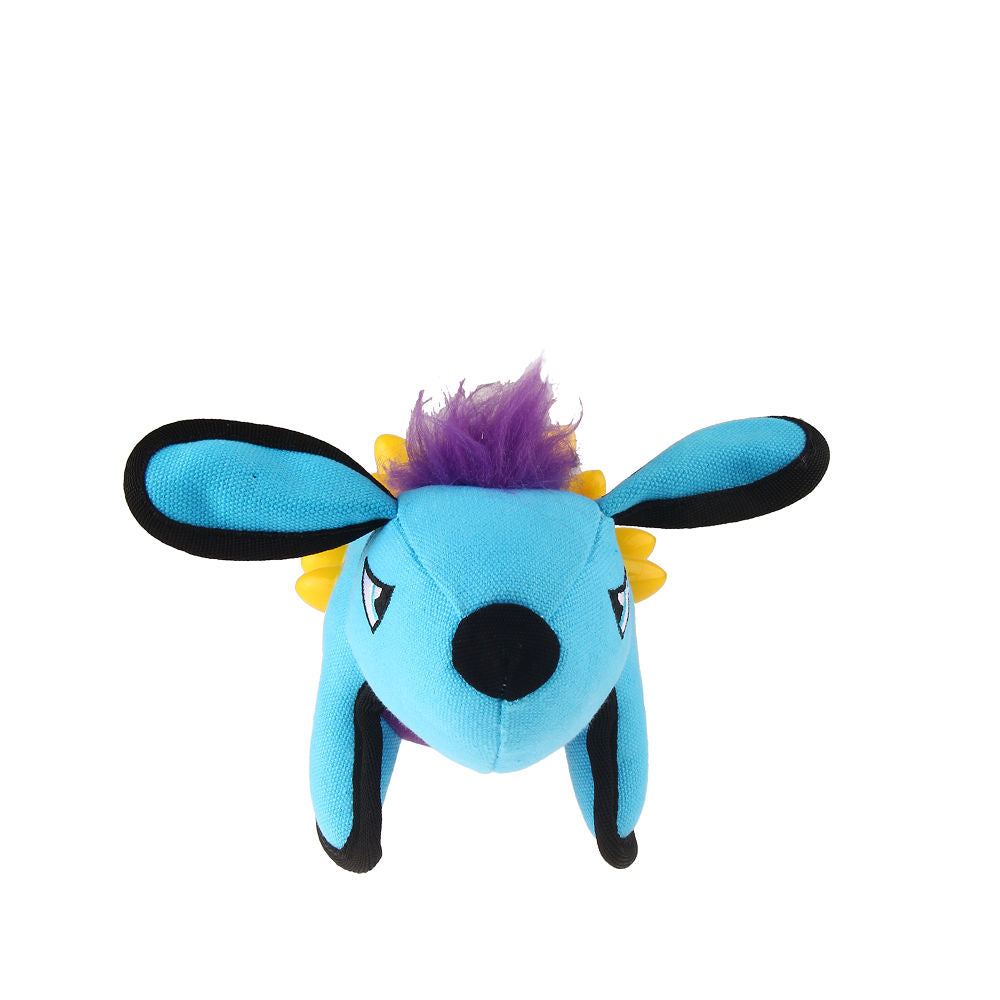 GiGwi Duraspikes Rabbit Toy for Dogs — in use