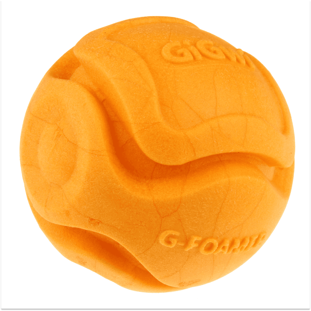 GiGwi G Foamer Ball Toy for Dogs — back view