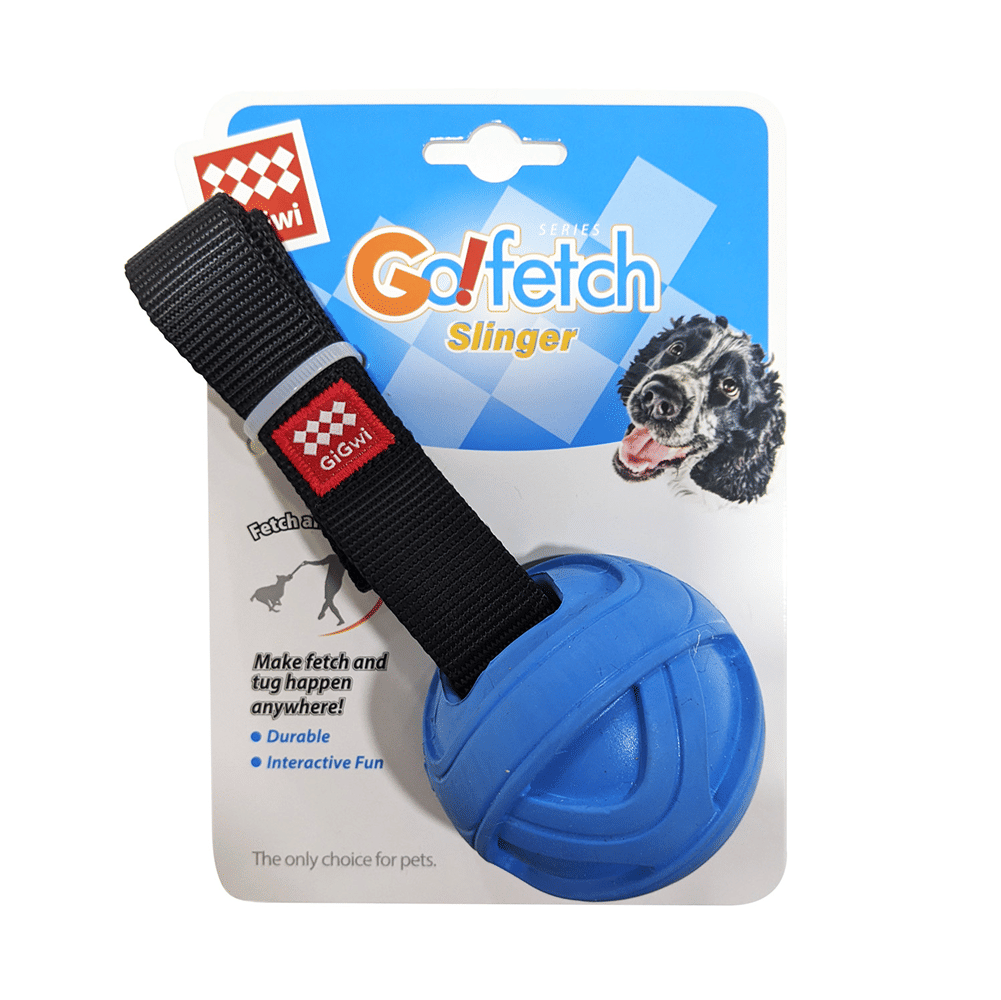 Gigwi Go Fetch Slinger Ball Toy For Dogs Blue