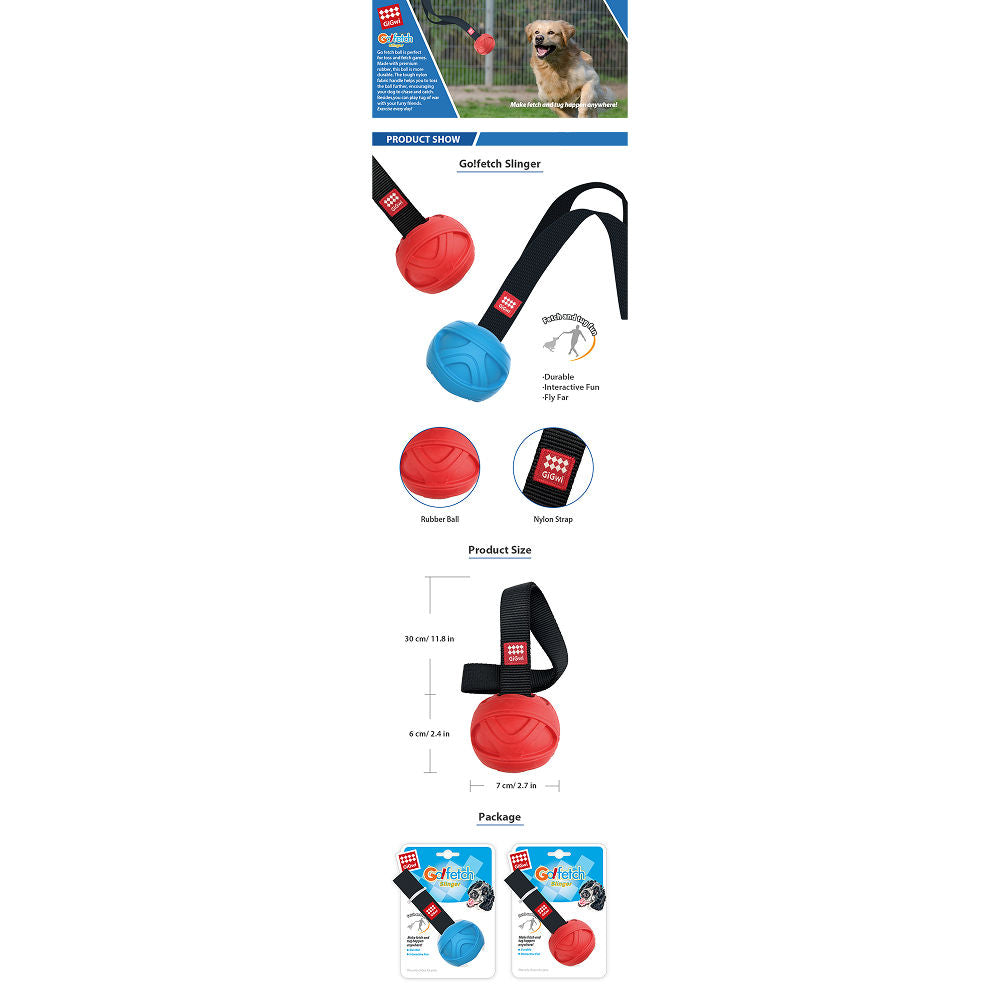 GiGwi Go! Fetch Slinger Ball Toy for Dogs — detail shot