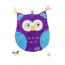 Gigwi Joyful Space Owl Toy For Cats Purple