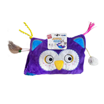 GiGwi Joyful Space Owl Toy for Cats — in use