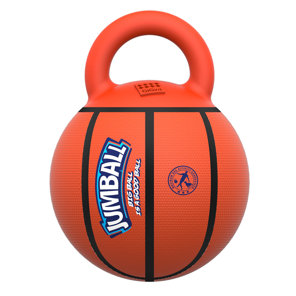 Gigwi Jumball Basketball Toy For Dogs Orange