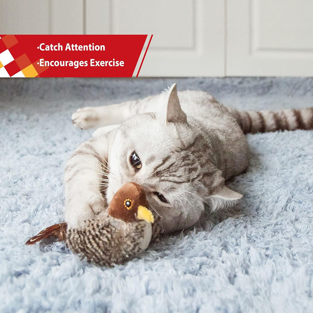 GiGwi Melody Chaser Bird Toy for Cats — back view
