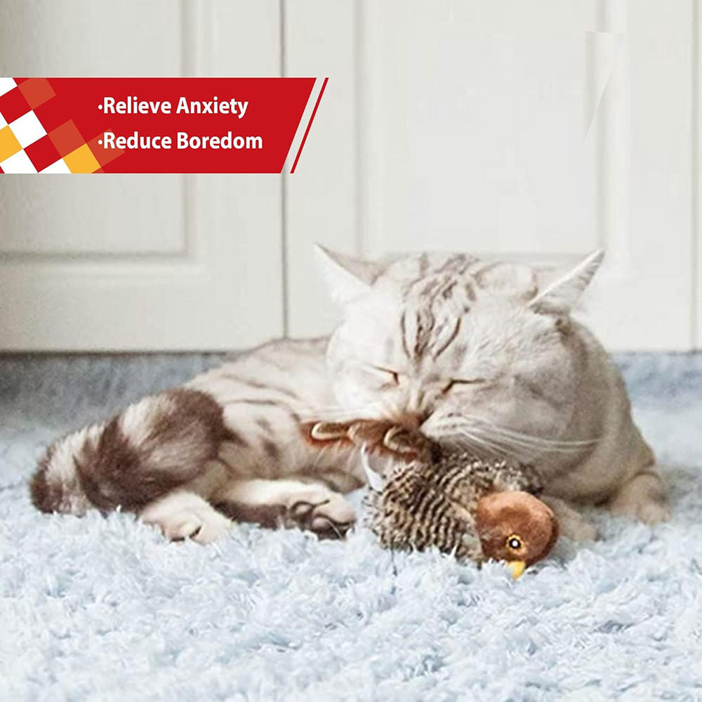 GiGwi Melody Chaser Bird Toy for Cats — detail shot
