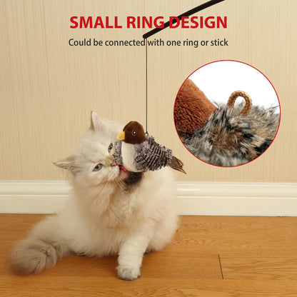 GiGwi Melody Chaser Bird Toy for Cats — in use