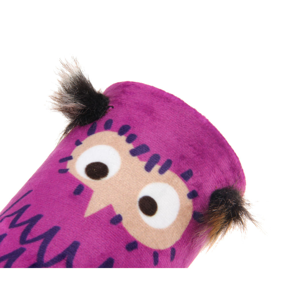 GiGwi Melody Tube Owl Toy for Cats — side view