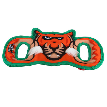 GiGwi Mighty Challenge Tiger Toy for Dogs — back view