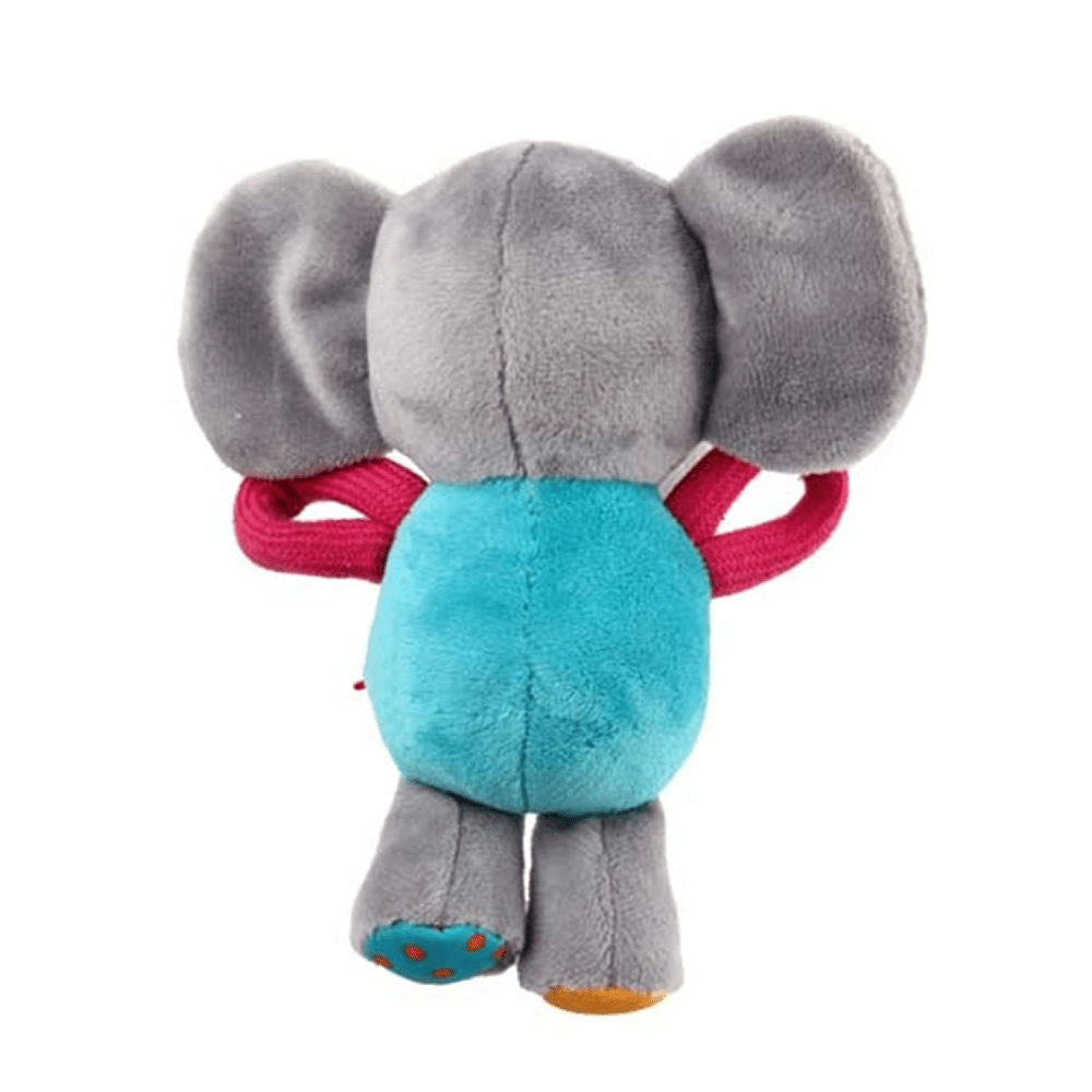 GiGwi Plush Friendz with Squeaker Elephant Toy for Dogs | For Soft Chewers — detail shot