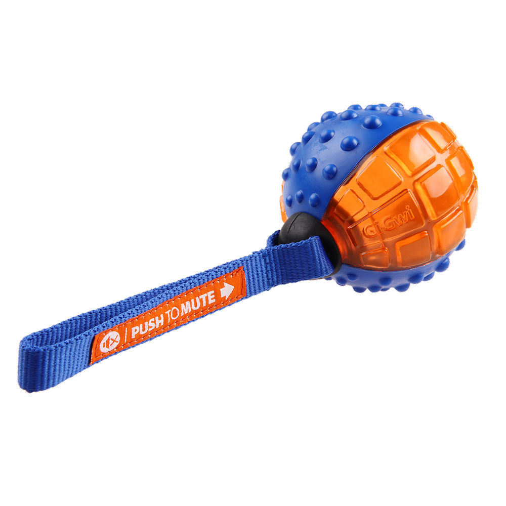 Gigwi Push To Mute Ball Toy For Dogs Orange