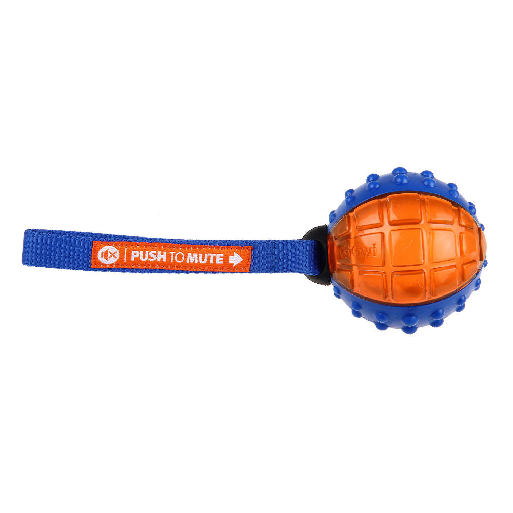 GiGwi Push To Mute Ball Toy for Dogs — back view