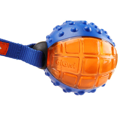 GiGwi Push To Mute Ball Toy for Dogs — detail shot
