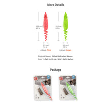 Gigwi Roll Tailed Mouse Toy For Cats Red - Image 2