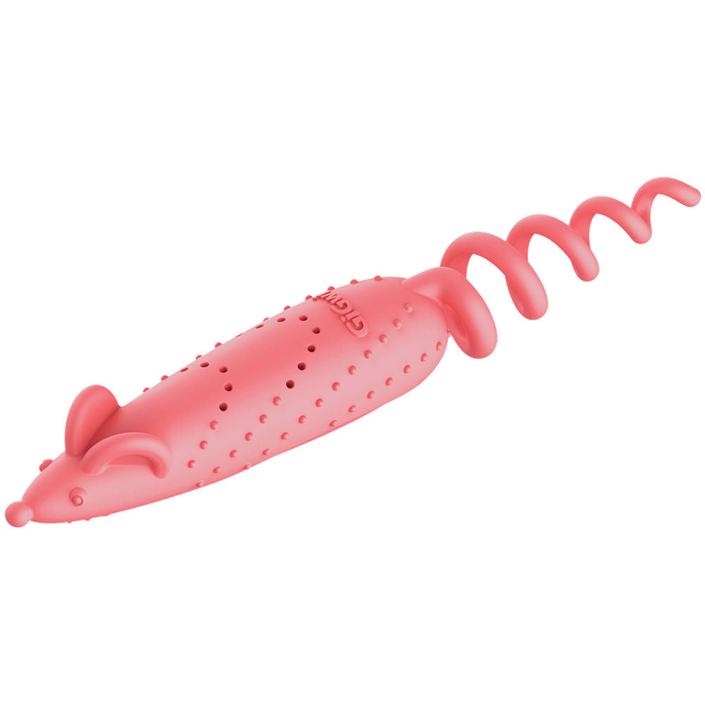 GiGwi Roll Tailed Mouse Toy for Cats — back view