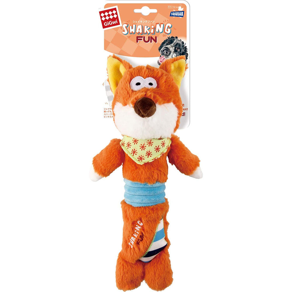 GiGwi Shaking Fun Fox Toy for Dogs — side view