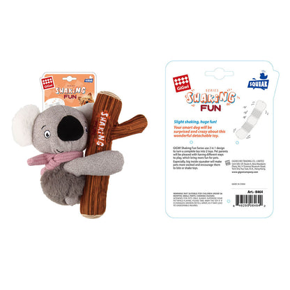 GiGwi Shaking Fun Koala Toy for Dogs — detail shot