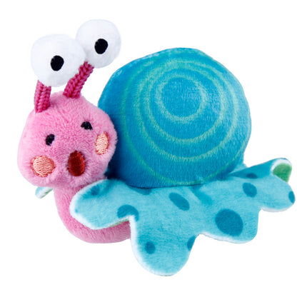 GiGwi Shinning Friends Snail with LED light and Catnip inside Toy for Cats — in use