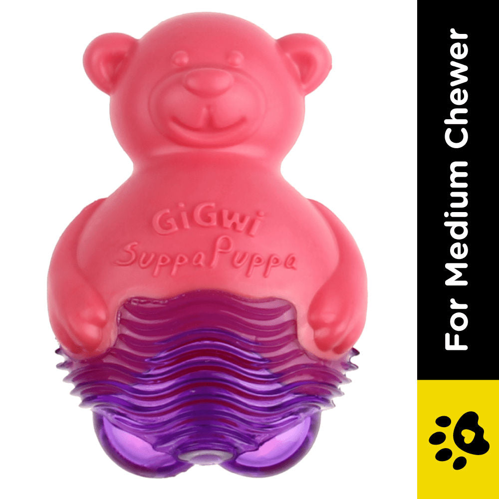 GiGwi Suppa Puppa Bear Toy for Dogs — side view