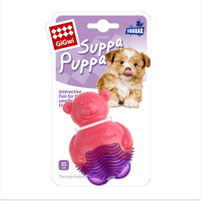 GiGwi Suppa Puppa Bear Toy for Dogs — back view