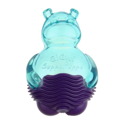 Gigwi Suppa Puppa Hippo Toy For Dogs Blue