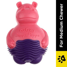 Gigwi Suppa Puppa Hippo Toy For Dogs Pink Purple - Image 2