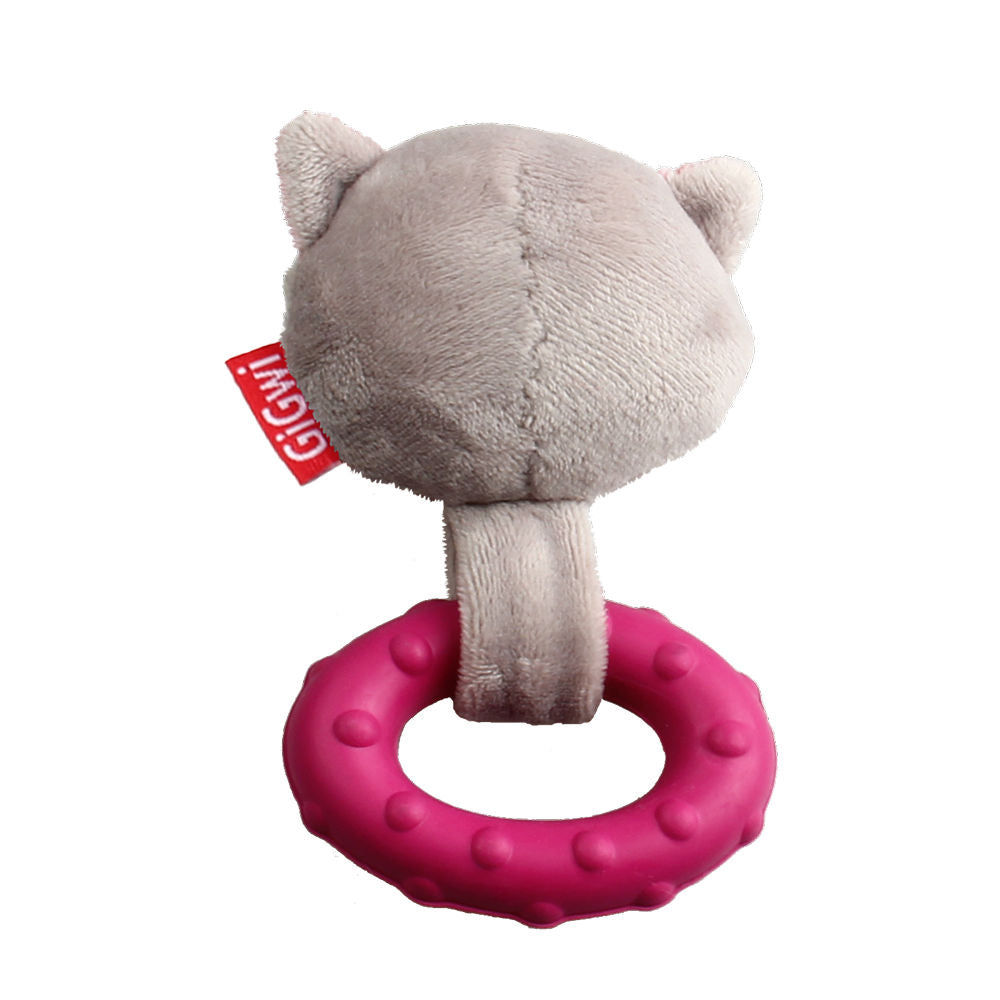GiGwi Suppa Puppa Ring Raccoon Toy for Dogs — detail shot