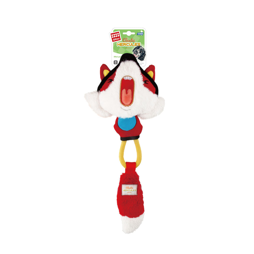 GiGwi Tug Hercules Fox Toy for Dogs — side view